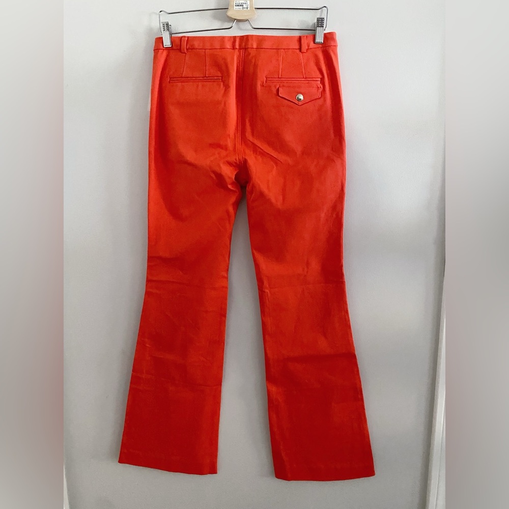 anthropologie MAEVE Stretch Bootcut Trouser SIZE 8 red new nwt - Picture 4 of 6